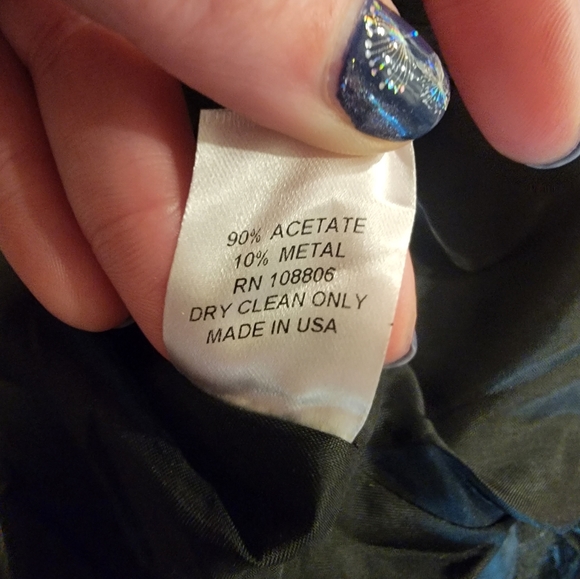 Zelda Vintage Black Blazer Steampunk Heart/Spade Design SZ 10 - Picture 4 of 13